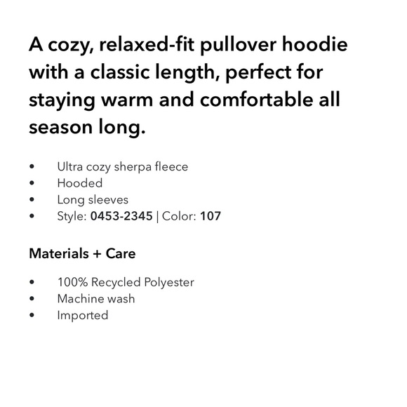 [American Eagle] NWT HARD TO FIND Sherpa Fleece Hoodie - Picture 5 of 7